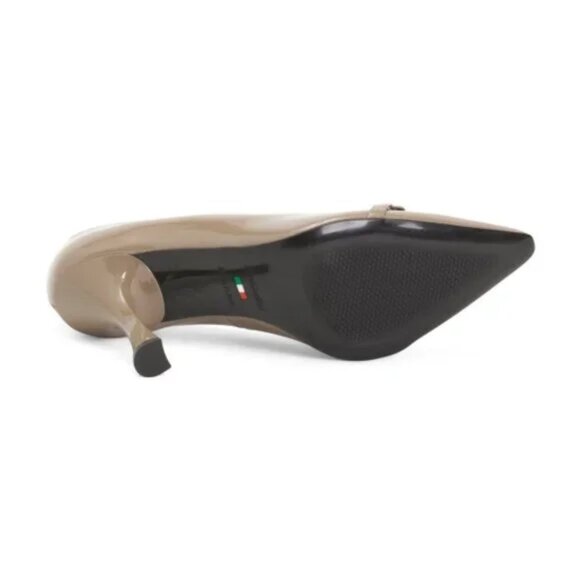 NEROGIARDINI Made In Italy Patent Leather Links Pumps - Picture 3 of 3